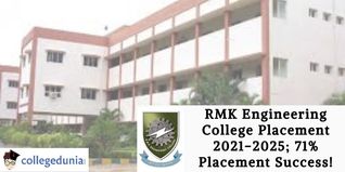 RMK Engineering College Placement 2021-2025; 71% Placement Success!