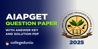 AIAPGET 2025 Question Paper (Available) - Download Unani Question Paper with Solution PDF