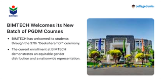 BIMTECH Welcomes its New Batch of PGDM Courses with 480 Students; Check Details Here