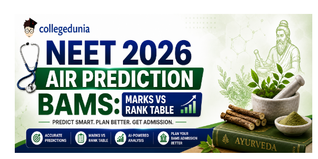 NEET 2026 AIR Prediction BAMS: Marks vs Rank Table