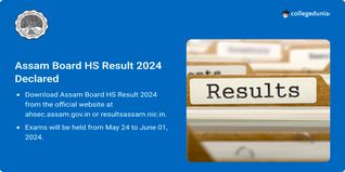 Assam Board HS Result 2024 Out @ahsec.assam.gov.in; Get Direct Link Here