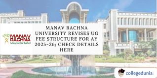 Manav Rachna University Revises UG Fee Structure For AY 2025-26; Check Details Here