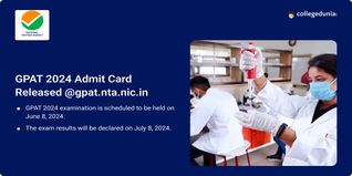 GPAT 2024 Admit Card Issued @gpat.nta.nic.in, Get Direct Link Here