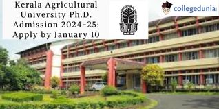 Kerala Agricultural University Ph.D. Admission 2024-25: Apply by January 10