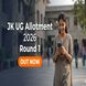JK Round 1 UG Allotment 2026 Out at jkadmissions.in; Check Last Date to Pay Fee and Report