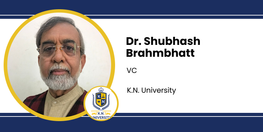 Interview Dr Shubhash  Brahmbhatt VC at KN University