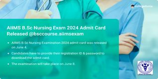 AIIMS B.Sc Nursing Exam 2024 Admit Card Out @bsccourses.aiimsexam, Get Direct Link Here