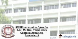 SSUHS Admission Open for BSc Medical Technology