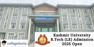 Kashmir University B.Tech (LE) Admission 2025 Open; Apply by February 15