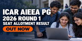 ICAR AIEEA PG Round 1 Seat Allotment Result 2026 Out Payment and Reporting by October 7