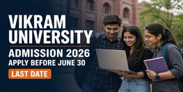 Vikram University Begins Admission 2026