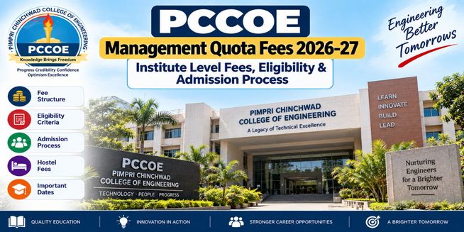 PCCOE Management Quota Fees 2026-27: Institute Level Fees, Eligibility & Admission Process