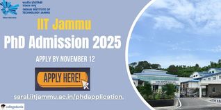 IIT Jammu PhD Admission 2025-26 Open @iitjammu.ac.in, Apply by Nov 12; Check Direct Link