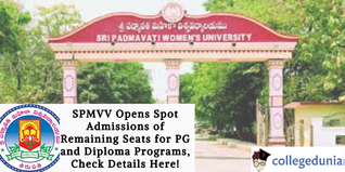 SPMVV Opens Spot Admissions of Remaining Seats for PG and Diploma Programs, Check Details Here!