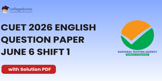 CUET 2026 English June 6 Shift 1 Question Paper- Download Answer Key and Solution PDF
