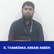 Meenakshi Sundararajan Engineering College, Chennai, Assistant Professor of Mechanical Engineering Department: K. Thameemul Ansari Ameen Interview