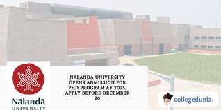 Nalanda University Opens Admission for PhD Program AY 2025, Apply Before December 31