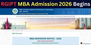 RGIPT MBA Admission 2026 Begins, Apply by March 6 at rgipt.ac.in; Get Details Here