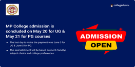 MP Colleges Admission Concluded