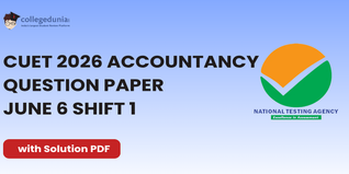 CUET 2026 Accountancy June 6 Shift 1 Question Paper- Download Answer Key and Solution PDF