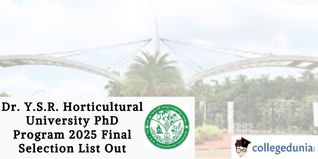 Dr. Y.S.R. Horticultural University PhD Program 2025 Final Selection List Out: Check Details Here