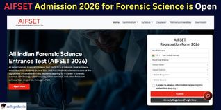 AIFSET Admission 2026 for Forensic Science is Open; Apply by Dec 26 at aifset.com, Get Direct Link Here