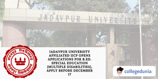Jadavpur University Affiliated IICP Opens Applications for B.Ed. Special Education (Multiple Disabilities) Program, Apply Before December 17
