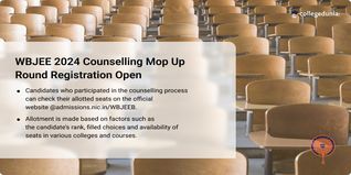 WBJEE 2024 Counselling Mop Up Round Registration Open; Apply Here