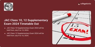 JAC Class 10, 12 Supplementary Exam 2024 Timetable Out; Check Schedule Here