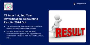 TS Inter 1st, 2nd Year Reverification, Recounting Results 2024 Declared; Get Direct Link Here
