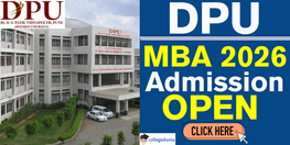Dr DY Patil Vidyapeeth MBA Admission 2026 Open