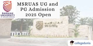 MSRUAS UG and PG Admission 2025 Open; Apply Now
