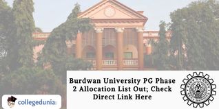 Burdwan University PG Phase 2 Allocation List Out; Check Direct Link Here