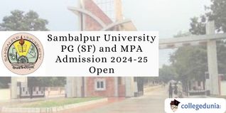Sambalpur University PG (SF) and MPA Admission 2024-25 Open; Check Details Here