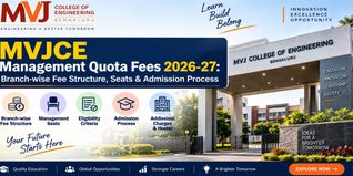 MVJCE Management Quota Fees 2026-27: Branch-wise Fee Structure, Seats & Admission Process