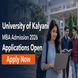University of Kalyani Opens MBA 2026-27 Admissions at klyuniv.ac.in; Check Last Date to Apply