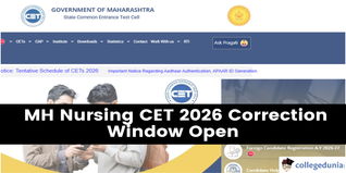 MH Nursing CET 2026 Correction Window Open: Edit Your Form by April 9