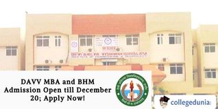 DAVV MBA and BHM Admission Open till  December 20; Apply Now!