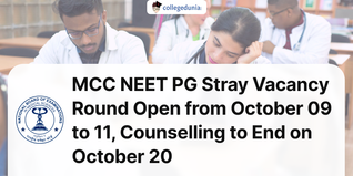 MCC NEET PG Stray Vacancy Round Open from October 09 to 11, Counselling to End on October 20; Check Schedule Here