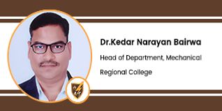 Regional College, Jaipur, Head of Department Mechanical: Dr.Kedar Narayan Bairwa Interview