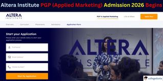 Altera Institute PGP (Applied Marketing) Admission 2026 Begins at alterainstitute.com, Apply by Dec 27; Check Detailed Fee Here