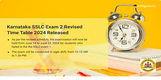 Karnataka SSLC 2024 Exam 2 Time table Revised, Check Complete Schedule Here