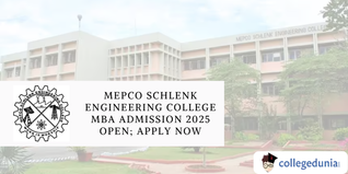 Mepco Schlenk Engineering College MBA Admission 2025 Open; Apply Now