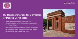 Delhi University Doubles Fee for Correction In Marksheet, Degree Certificate