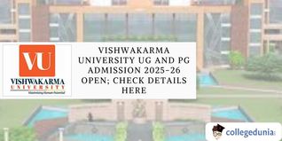 Vishwakarma University UG and PG Admission 2025-26 Open; Check Details Here