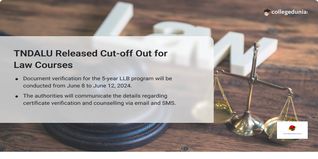 TNDALU Admission Cut-Offs 2024 Out for LLB & Integrated LLB Courses, Document Verification to Start From June 8
