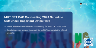 MHT CET CAP Counselling 2024 Schedule Out; Check Important Dates Here