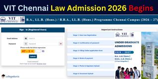 VIT Chennai Law Admission 2026 Begins, Apply by April 12; Get Details Here