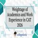 Weightage of Academics and Work Experience in CAT 2026: Profile Evaluation, Weightage & College-Wise Selection Criteria