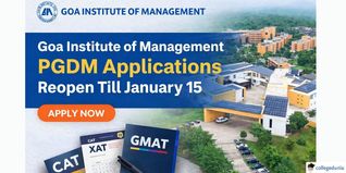 Goa Institute of Management PGDM Applications Reopen Till January 15
